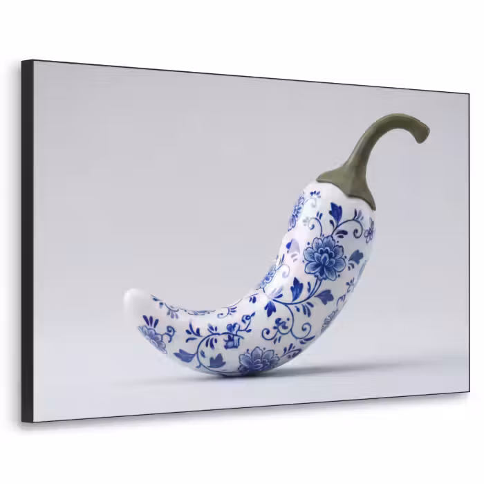 Art Frame - Chilischote - Keramik - Blau