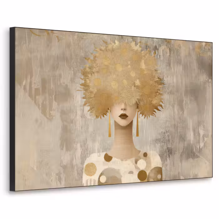 Art Frame - Gold - Porträt - Frau