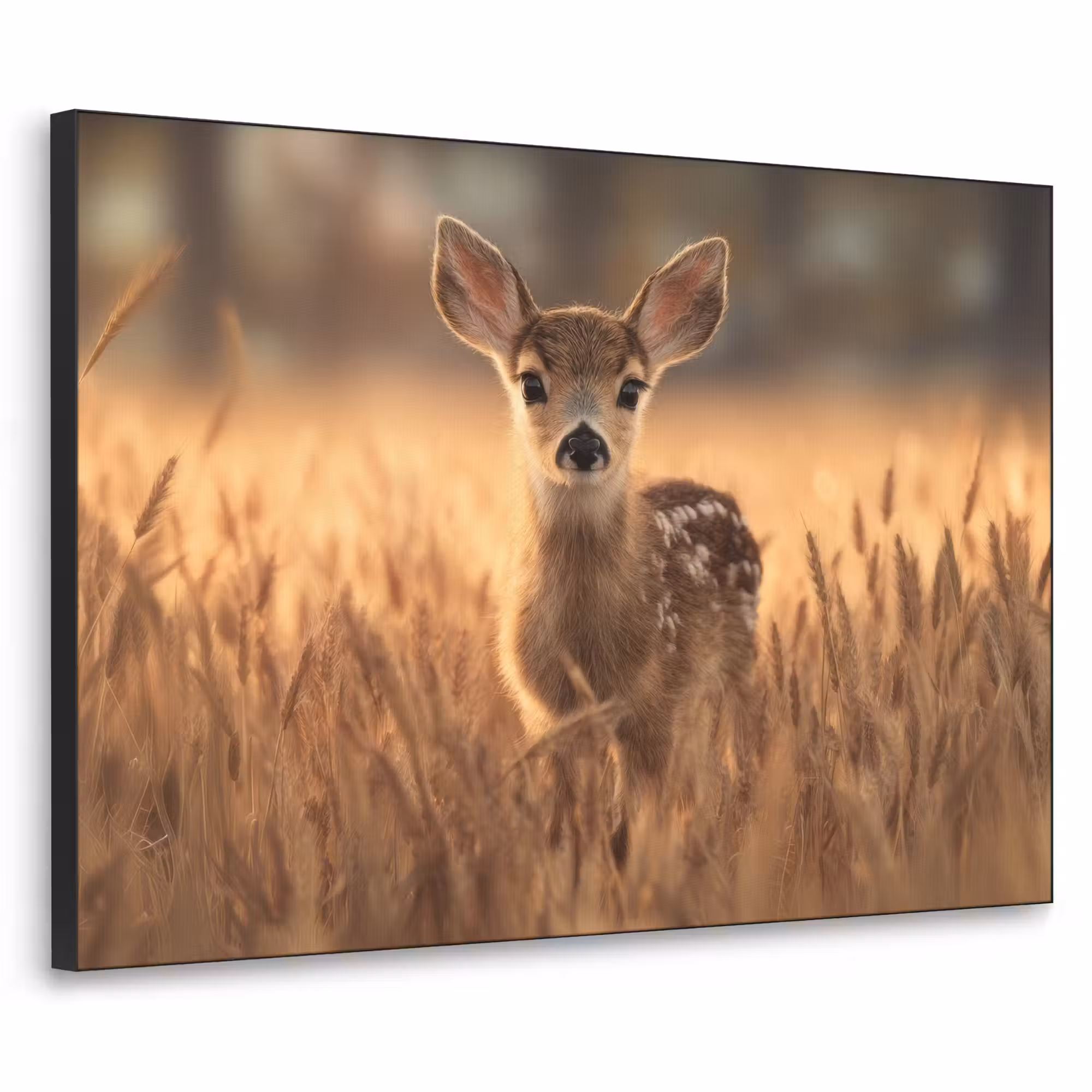 Art Frame - Hirsche - Kornfeld - Braun