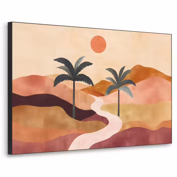 Art Frame - Hügel - Palmen - Abstrakt