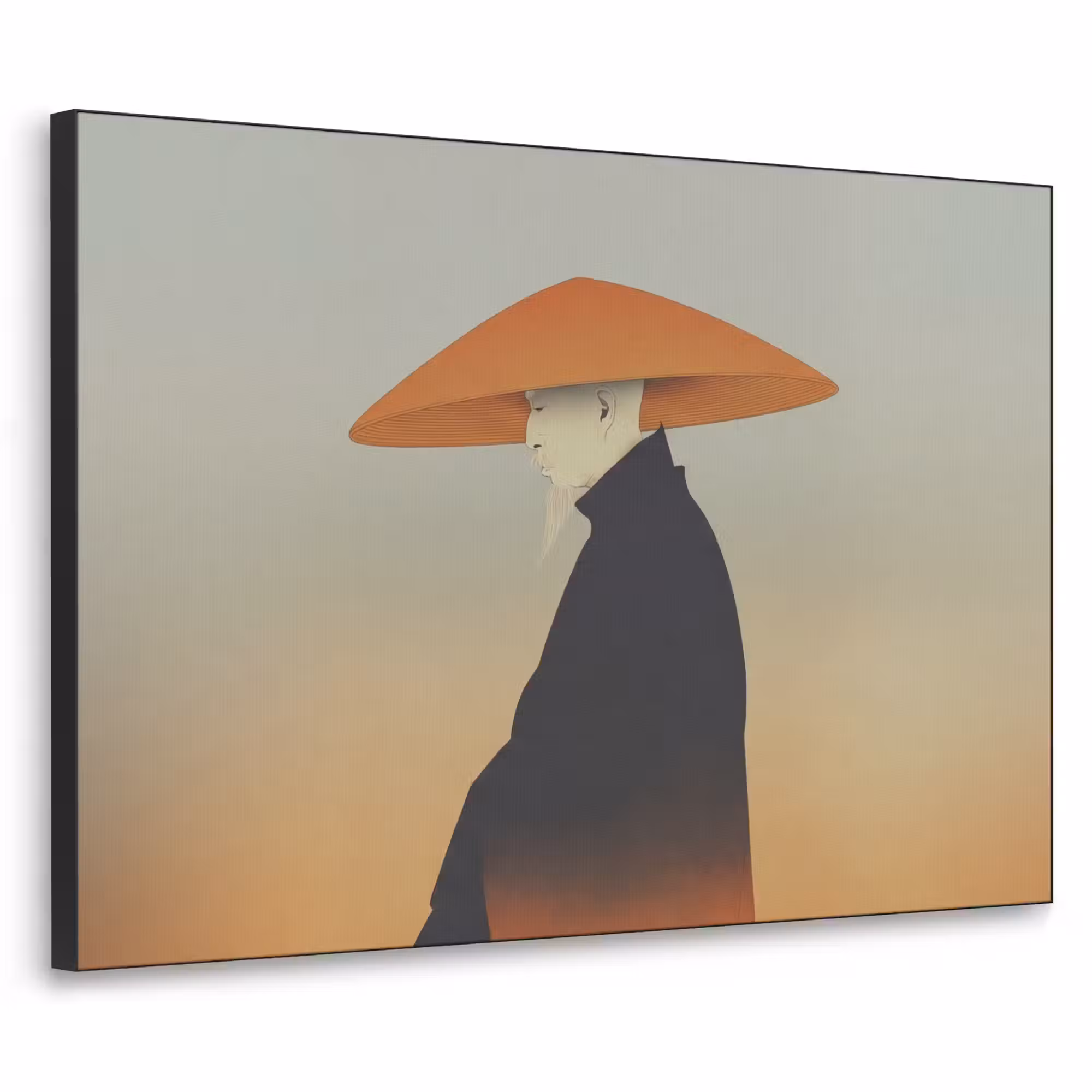 Art Frame - Minimalistisch - Scherenschnitt - Orange