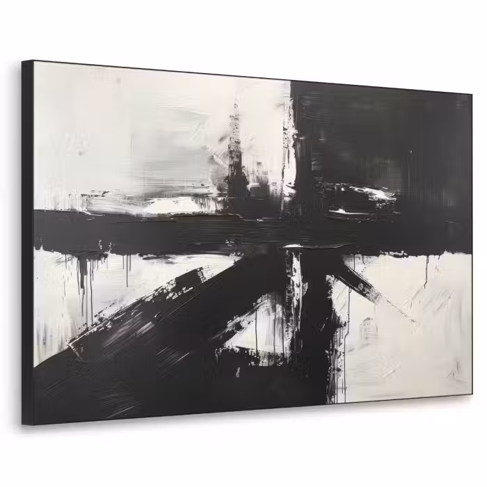 Art Frame - Modern - Schwarz und weiß - Abstrakt - Kunst