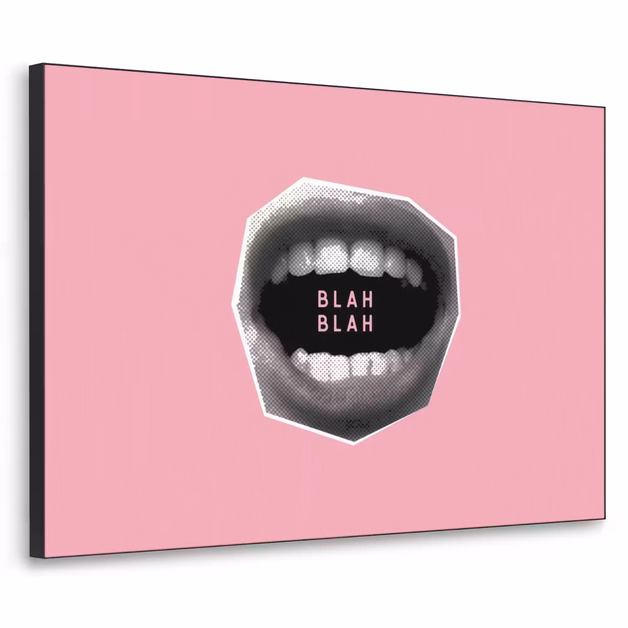 Art Frame - Mund - BLAH BLAH - Rosa