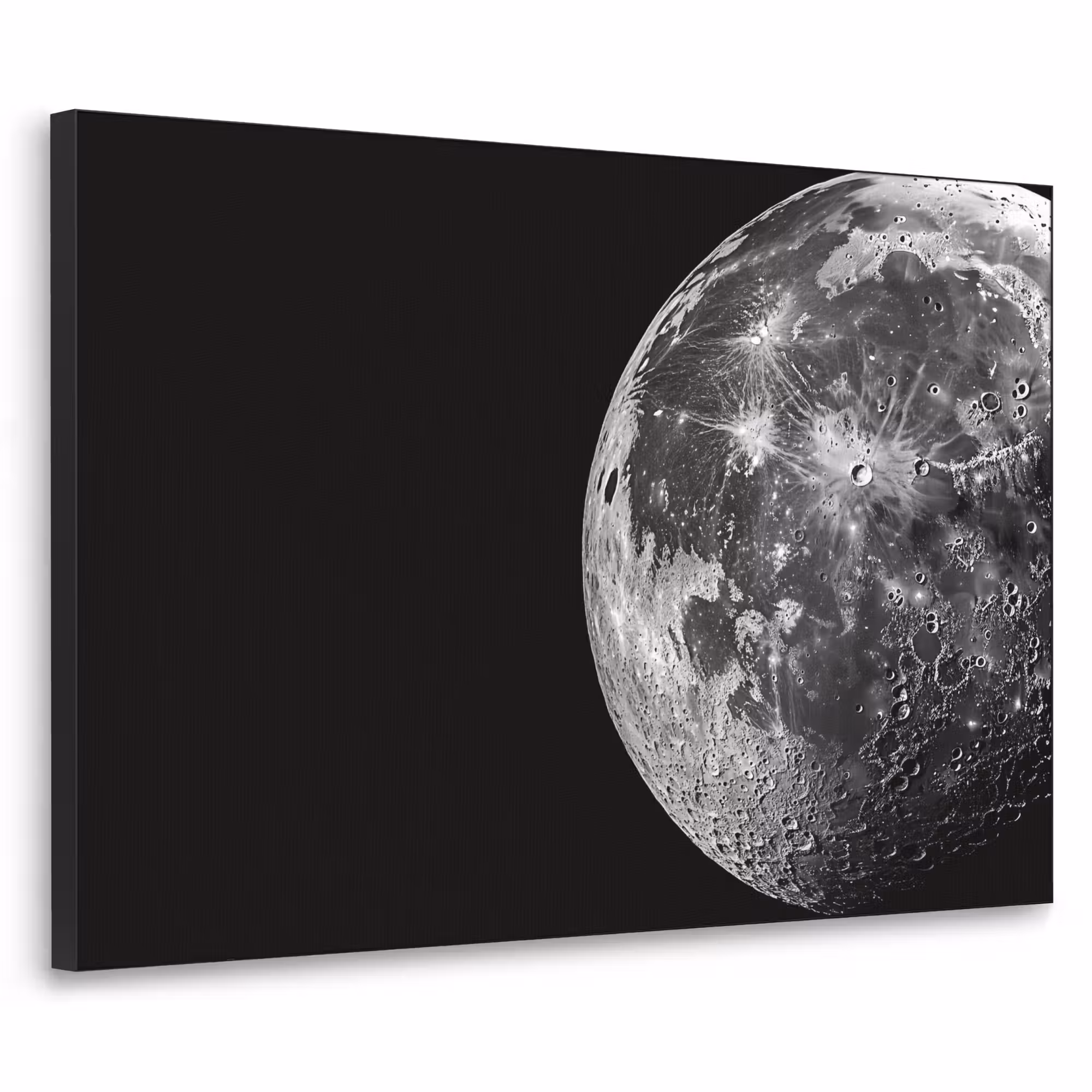 Art Frame - Nahaufnahme - Mond - Weiß - Textur