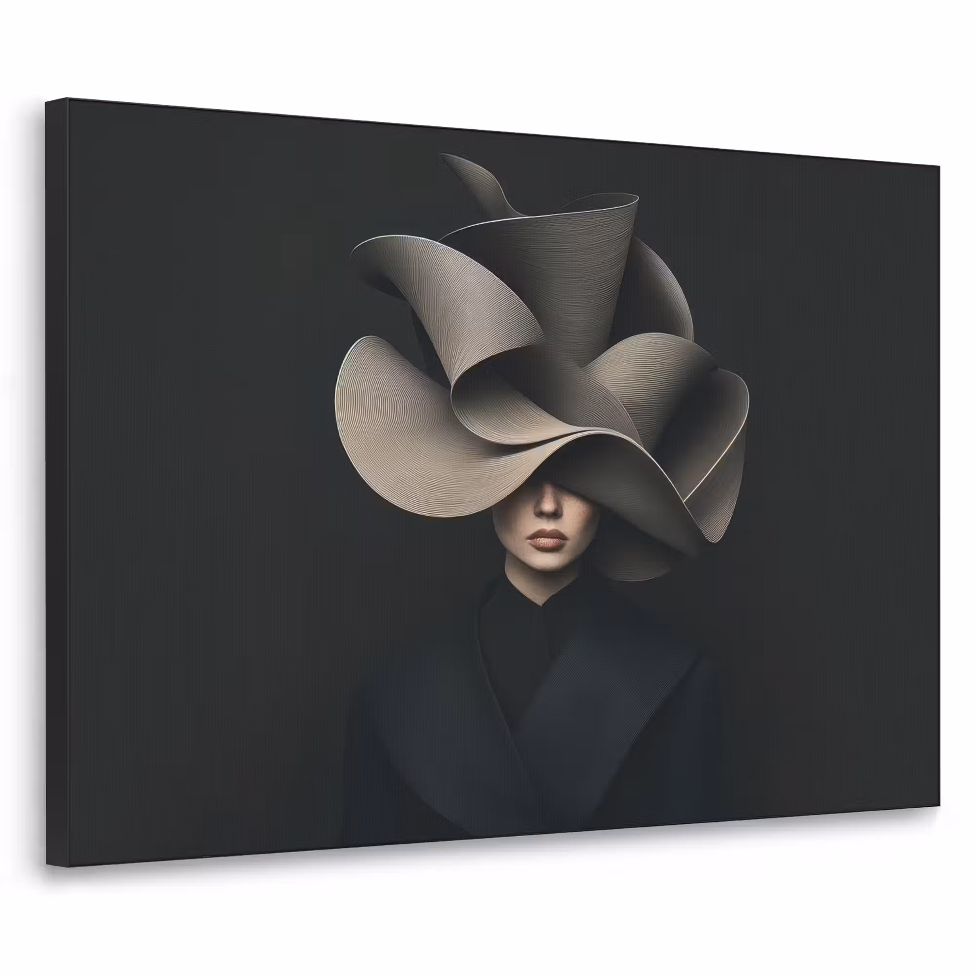 Art Frame - Schwarz - Hut - Frau