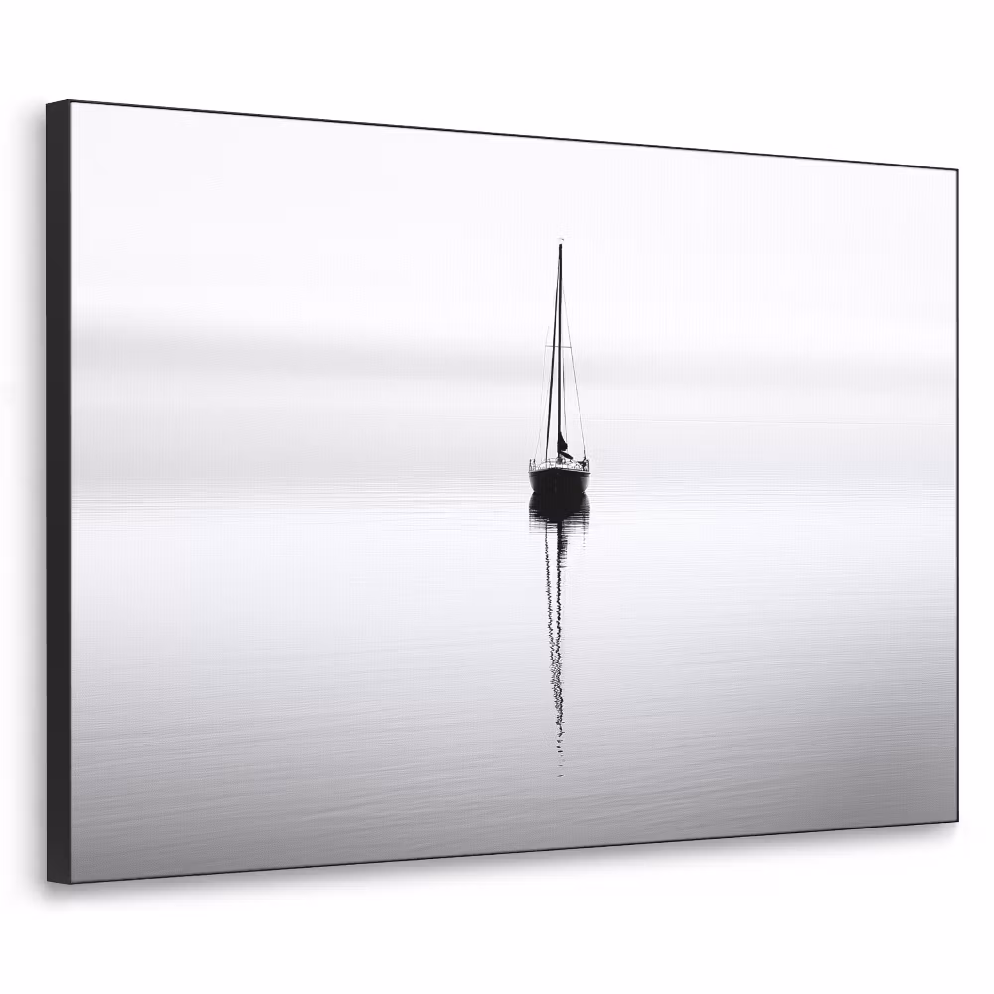 Art Frame - Segelboot - Schwarz - Wasser - Silhouette