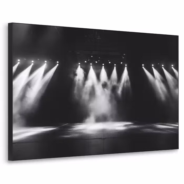 Art Frame - Theatersaal - Nebel - Scheinwerfer - Schwarz