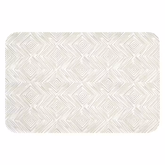 Badematte - Abstrakt - Diamanten - Beige