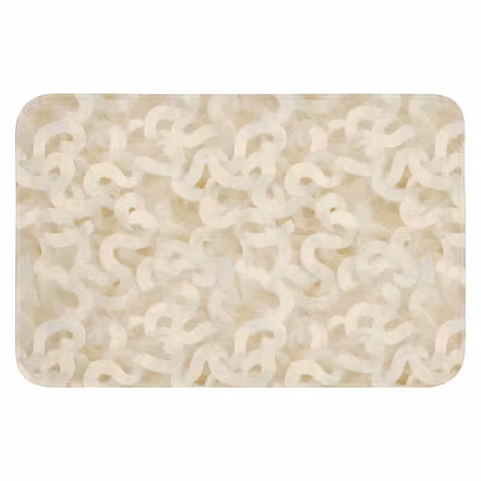 Badematte - Abstrakt - Linien - Beige