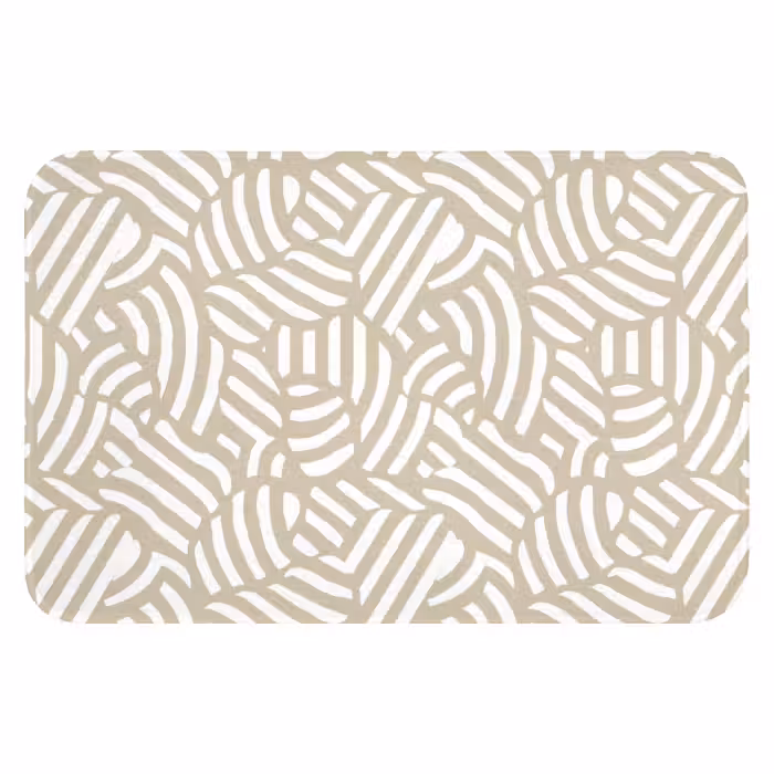 Badematte - Abstrakt - Modern - Beige