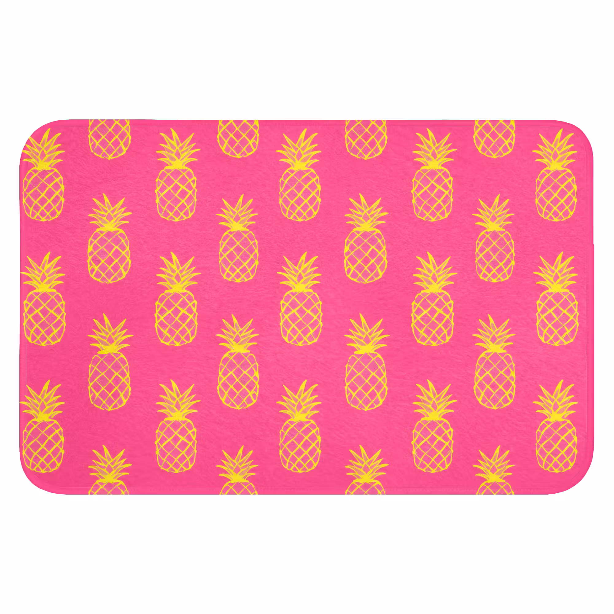 Badematte - Ananas - Trendy - Rosa