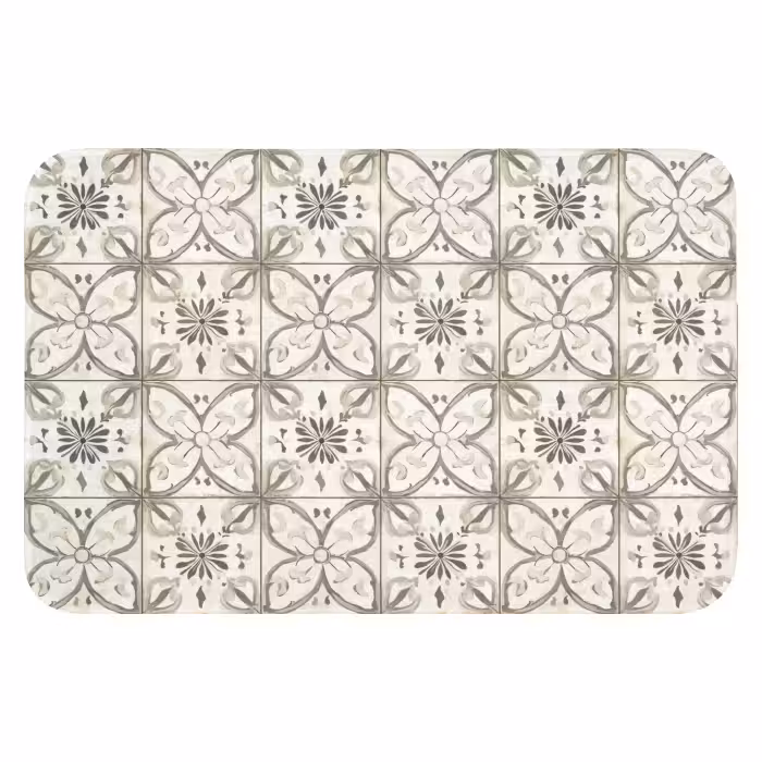 Badematte - Antik - Fliese - Beige