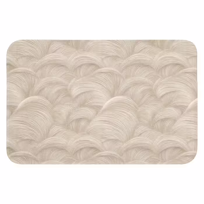 Badematte - Bögen - Muster - Beige