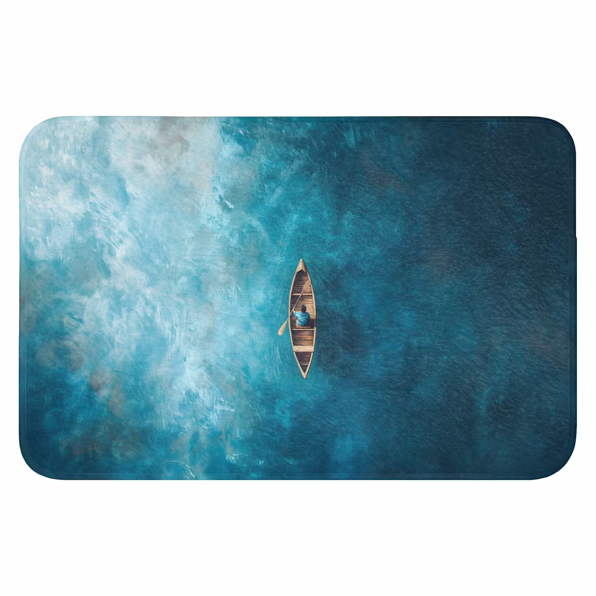 Badematte - Boot - Wasser - Blau