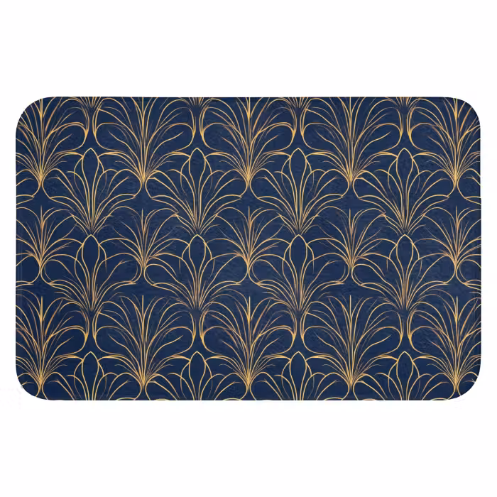 Badematte - Deco - Ventilator - Blau