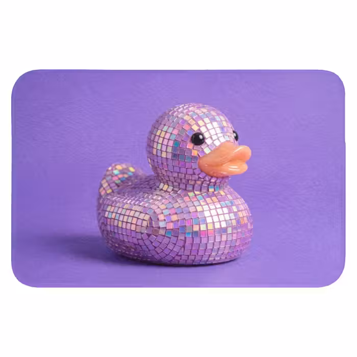 Badematte - Disco - Ente - Lila