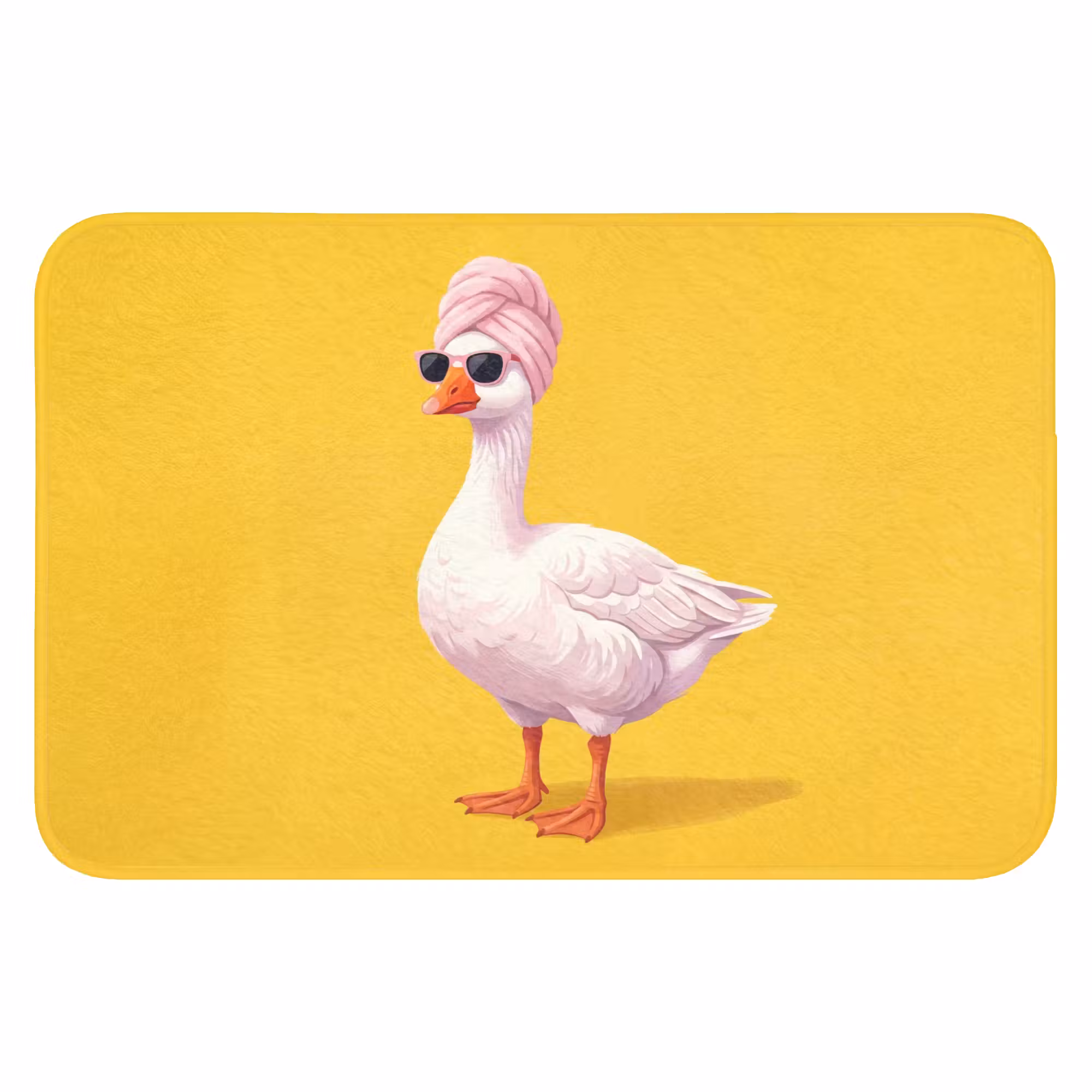 Badematte - Duck - Sonnenbrille - Gelb