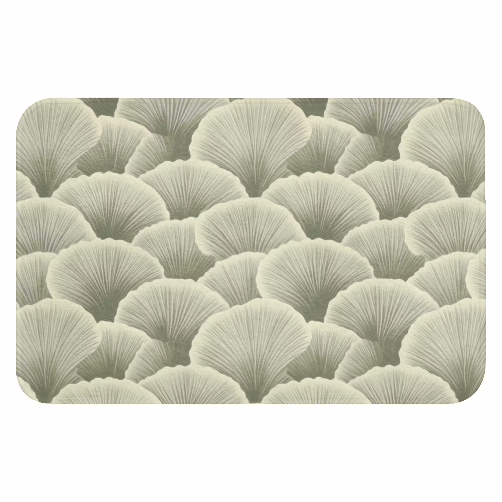 Badematte - Fächer - Blatt - Grün