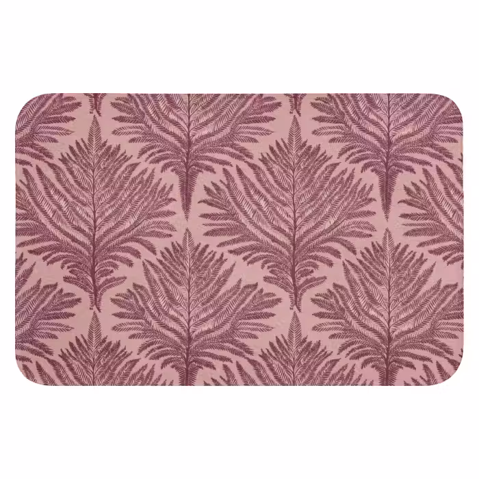 Badematte - Farn - Muster - Lila