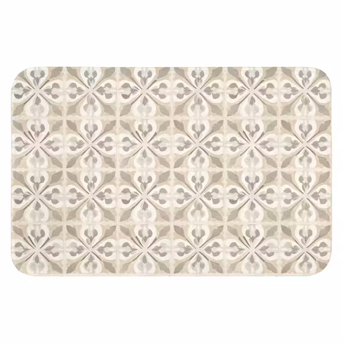 Badematte - Fliese - Motiv - Beige