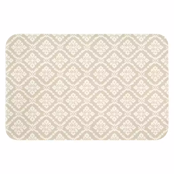 Badematte - Floral - Ornament - Beige