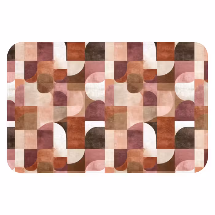 Badematte - Geometrie - Modern - Retro