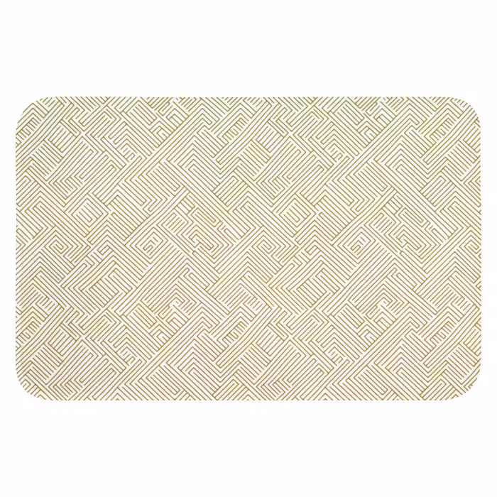 Badematte - Geometrisch - Linien - Grün