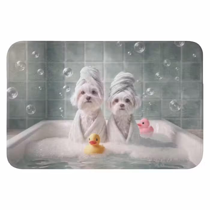 Badematte - Hunde - Badeentchen - Handtücher