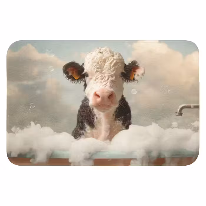 Badematte - Kalb - Kuh - Bad - Tiere