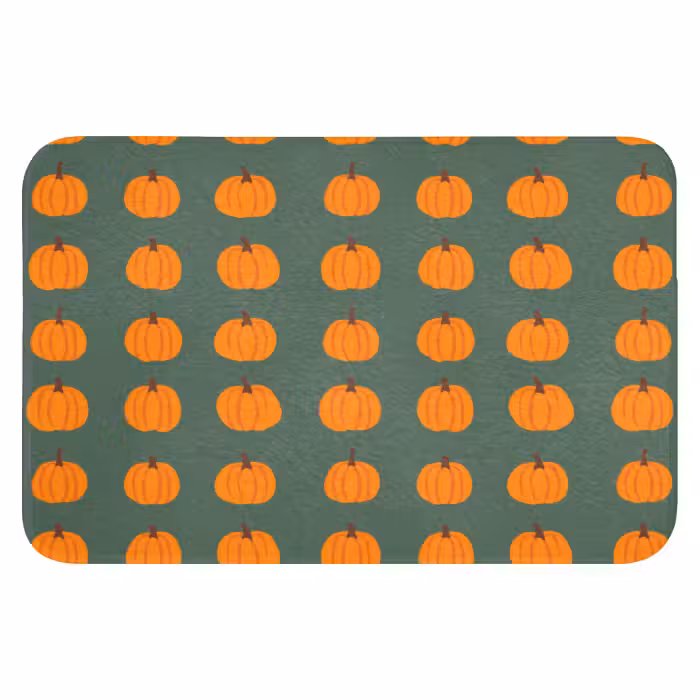 Badematte - Kürbis - Muster - Orange