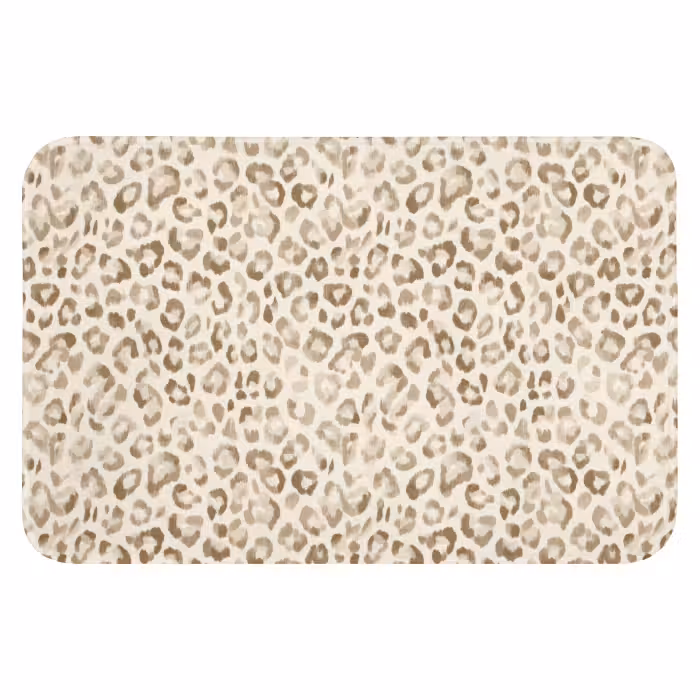 Badematte - Leopard - Klassisch - Beige