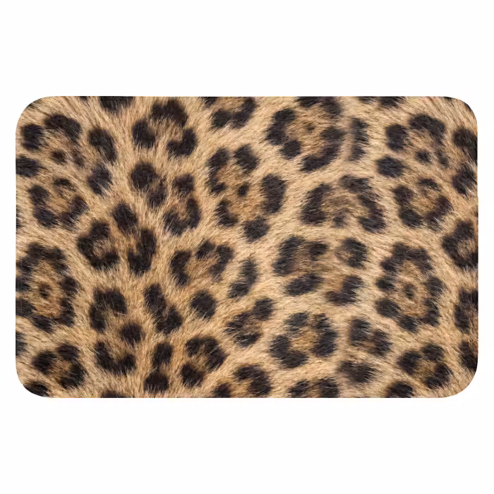 Badematte - Leopard - Mantel - Klassisch - Braun