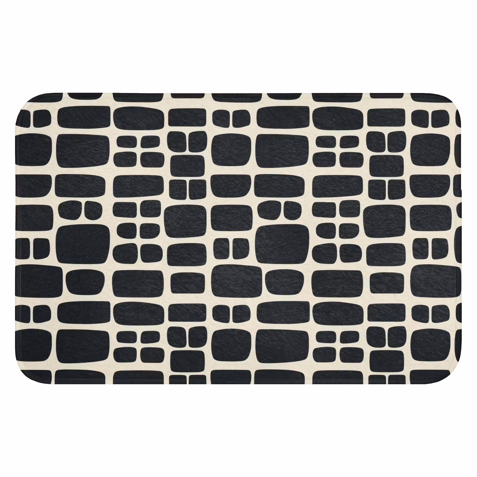 Badematte - Modern - Bio - Schwarz