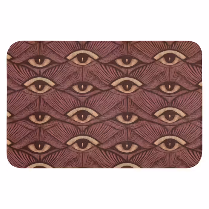 Badematte - Mystic - Augen - Braun