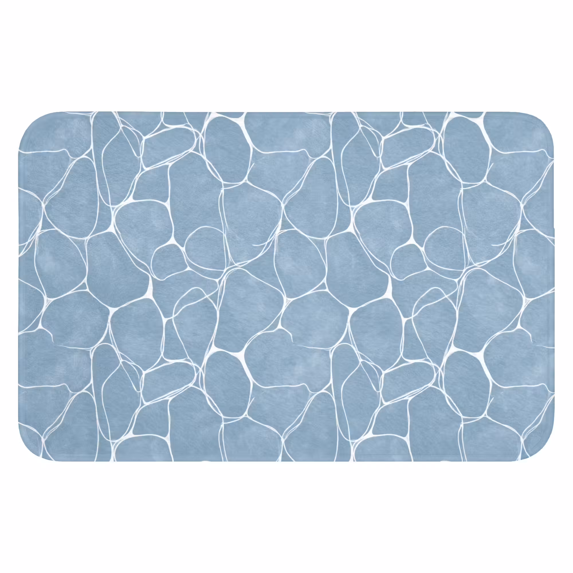Badematte - Organisch - Muster - Blau