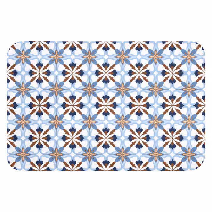 Badematte - Ornament - Fliese - Bunt