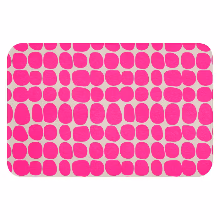 Badematte - Polka dots - Muster - Rosa