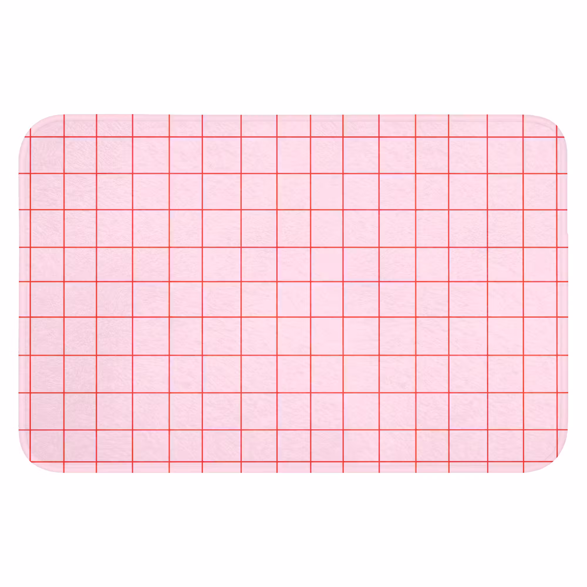 Badematte - Raster - Muster - Rosa
