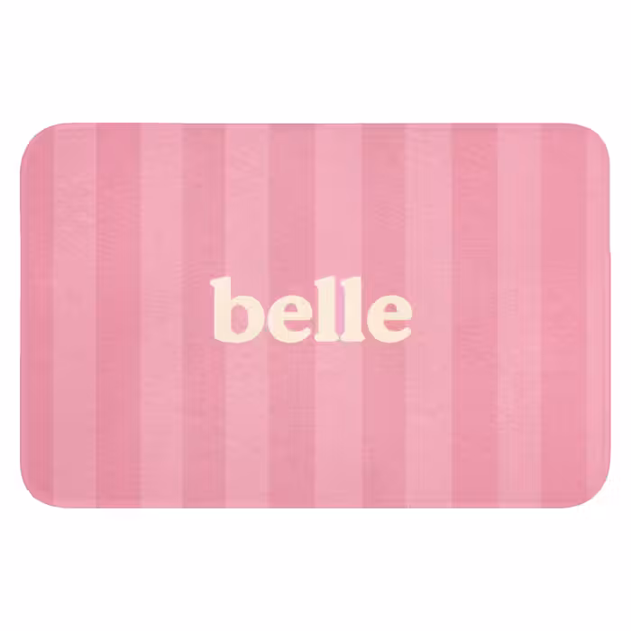 Badematte - Rosa - Gestreift - Belle