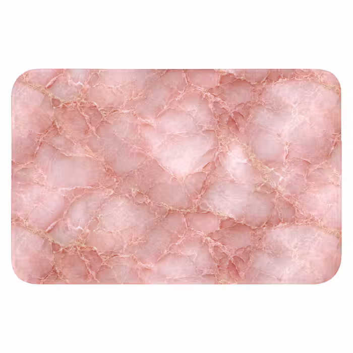 Badematte - Rosa - Quarz - Gold - Marmor