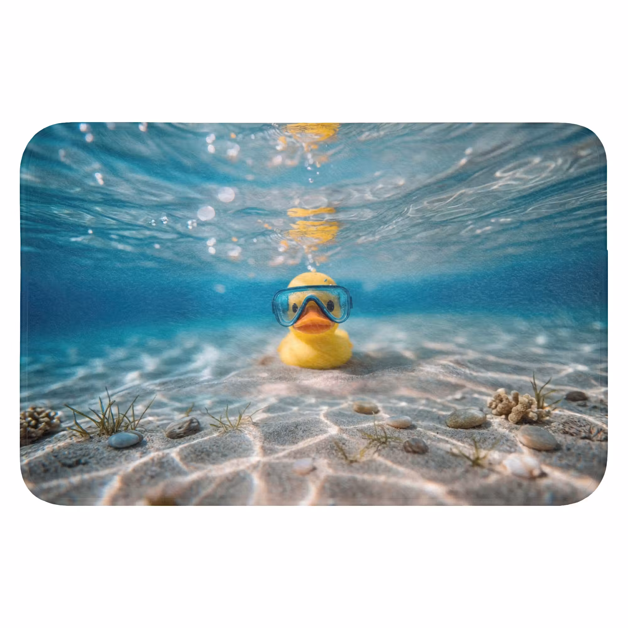 Badematte - Schwimmbrille - Ente - Wasser