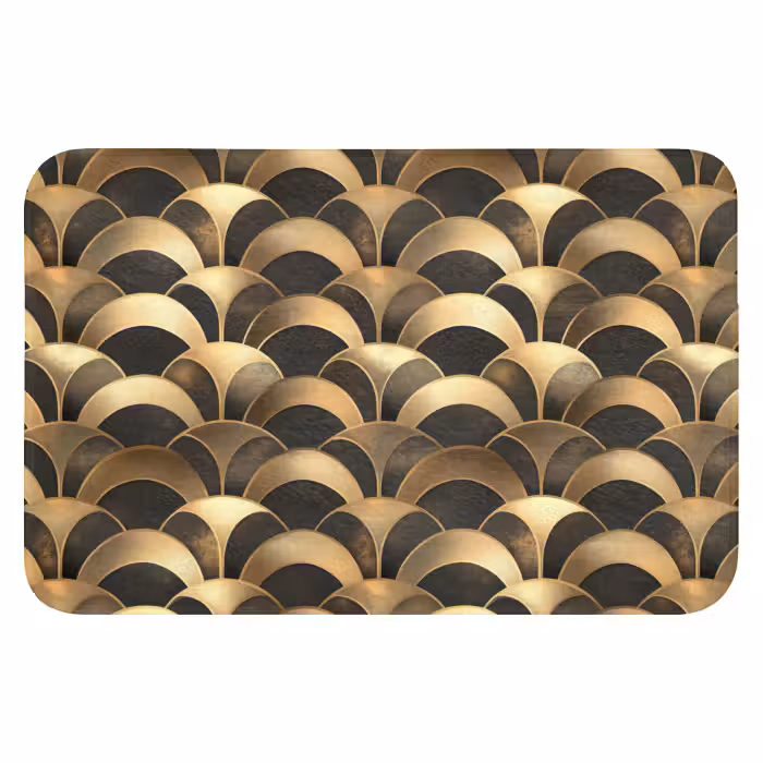 Badematte - Skalen - Textur - Gold