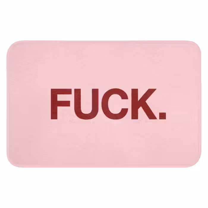Badematte - Statement - Kraftvoll - Rosa