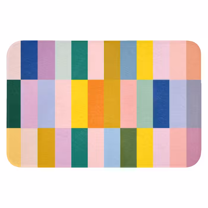 Badematte - Streifen - Blau - Muster - Abstrakt