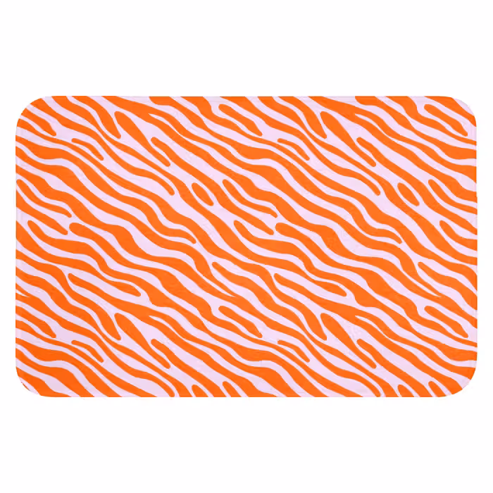Badematte - Streifen - Dynamisch - Orange