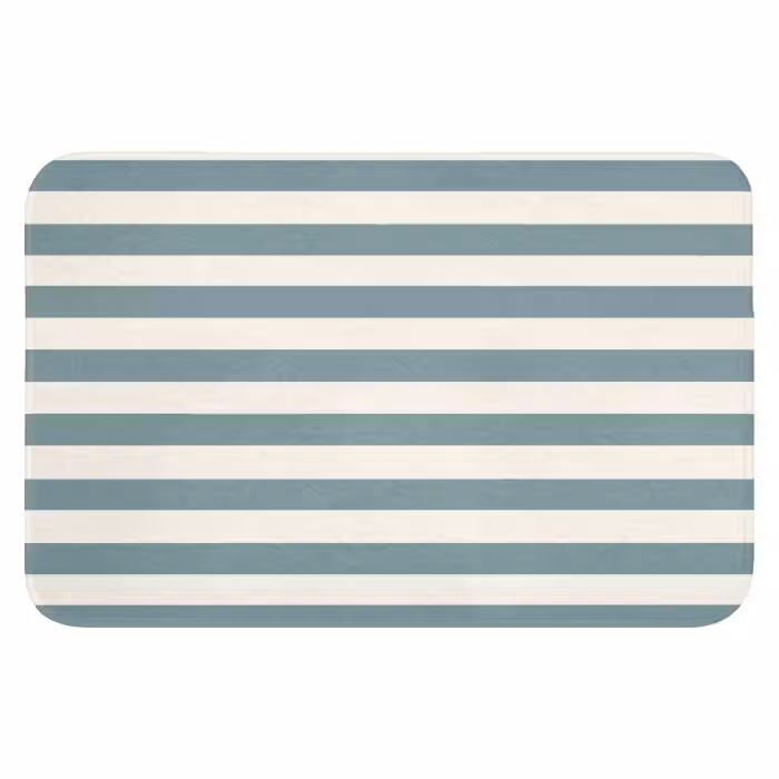 Badematte - Streifen - Modern - Blau