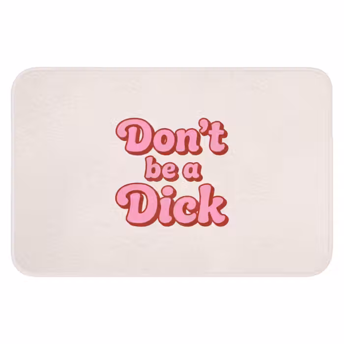 Badematte - Text - Nachricht - Rosa