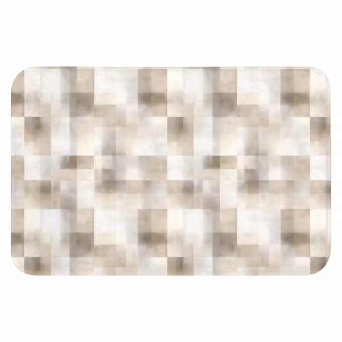 Badematte - Textur - Leinen - Beige