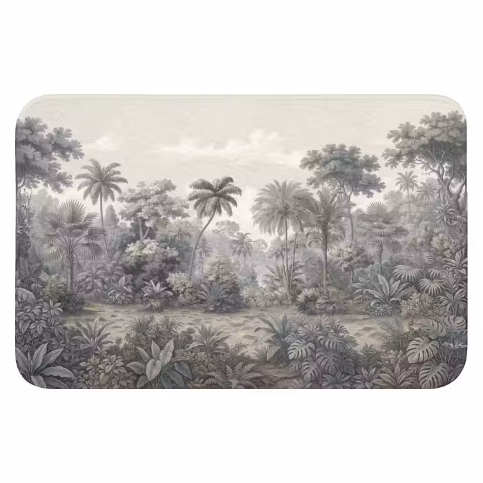 Badematte - Tropisch - Landschaft - Illustration