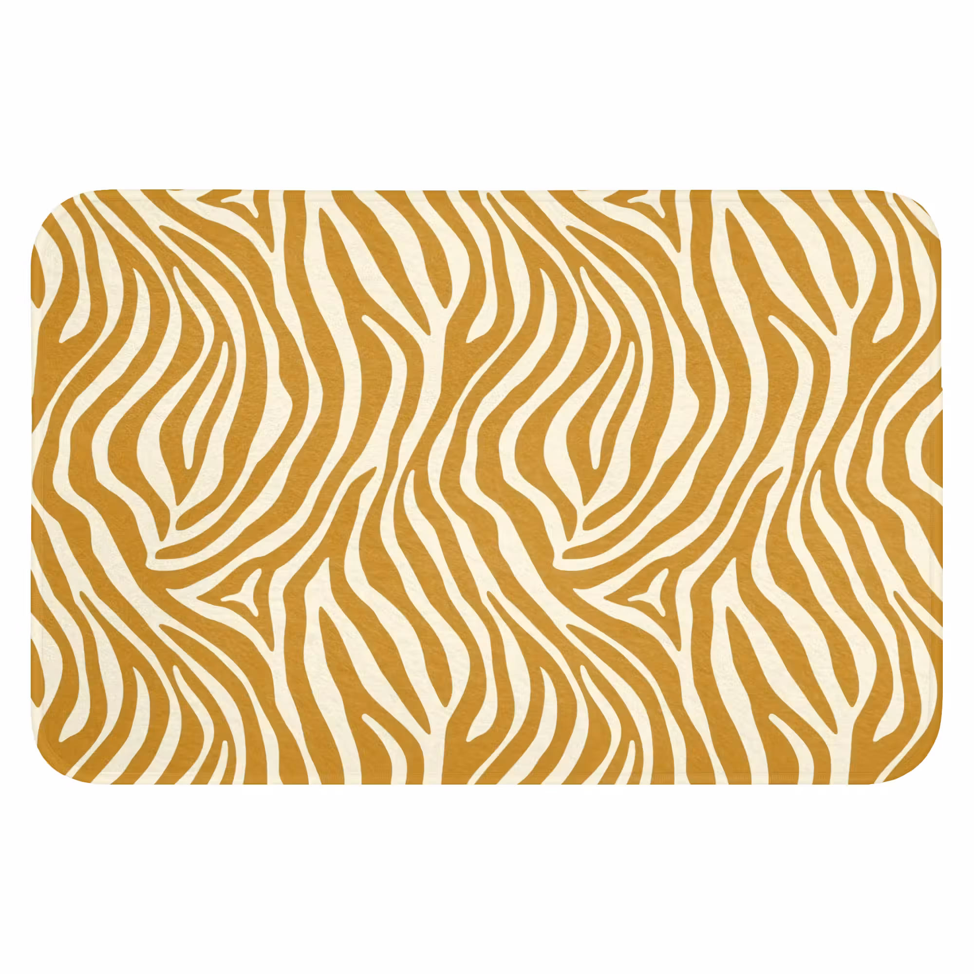 Badematte - Zebra - Klassisch - Ocker - Gelb
